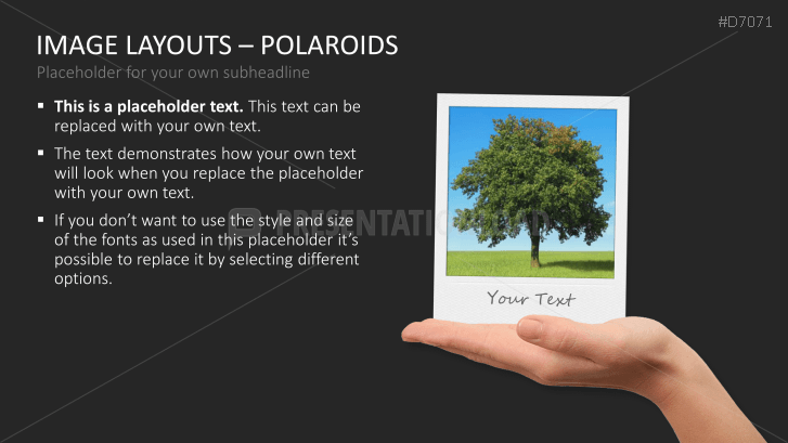 3D Image Layouts - Polaroids