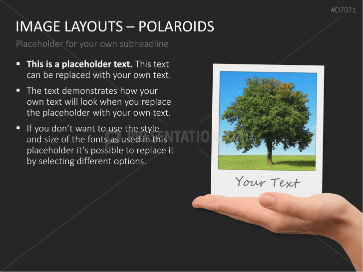 3D Image Layouts - Polaroids
