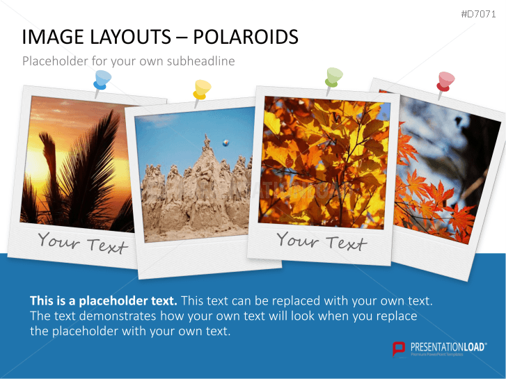 3D Image Layouts - Polaroids