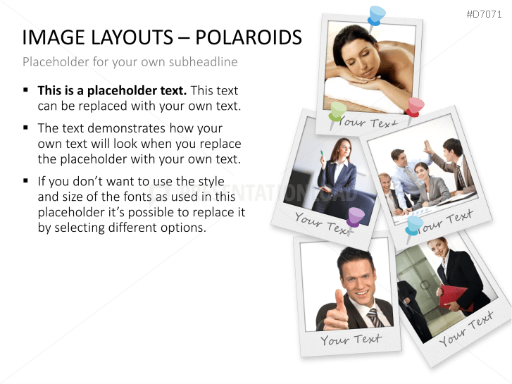 3D Image Layouts - Polaroids