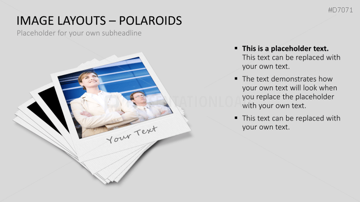 3D Image Layouts - Polaroids