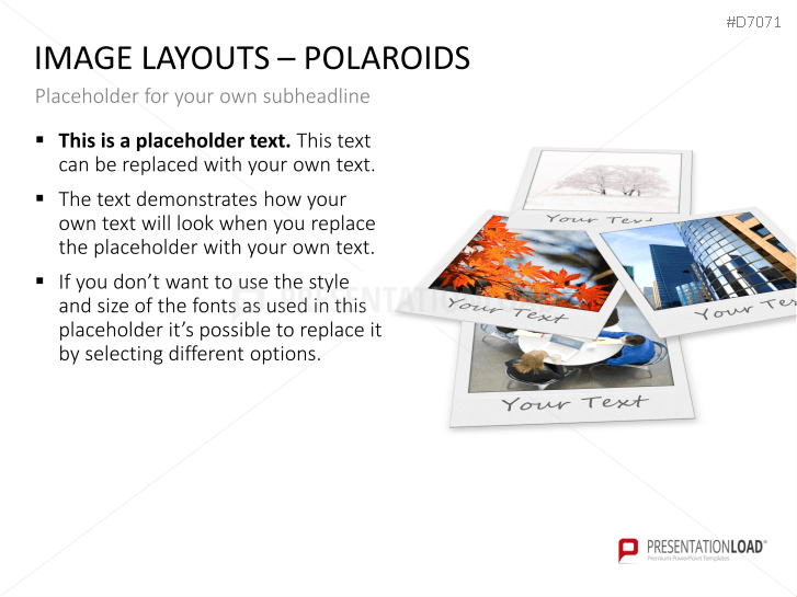 3D Image Layouts - Polaroids