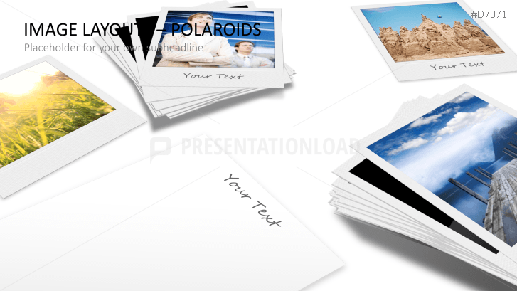 3D Image Layouts - Polaroids