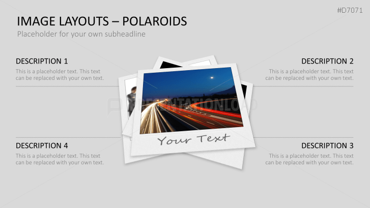 3D Image Layouts - Polaroids