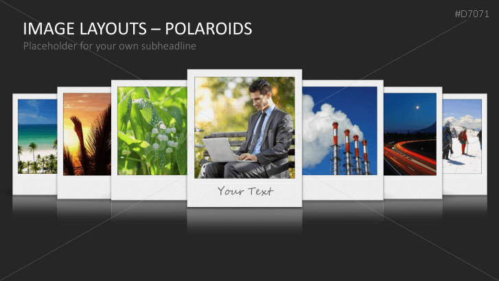 3D Image Layouts - Polaroids
