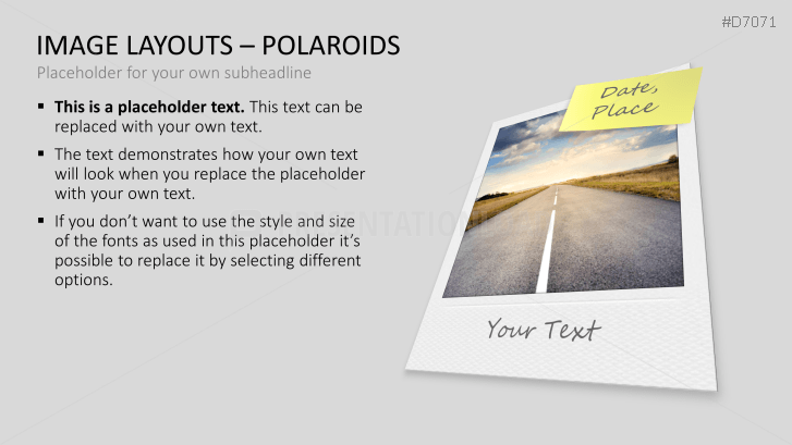 3D Image Layouts - Polaroids