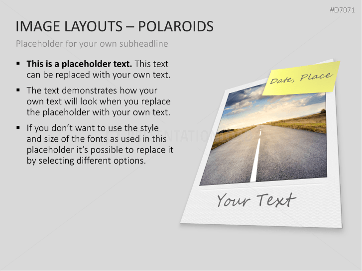 3D Image Layouts - Polaroids