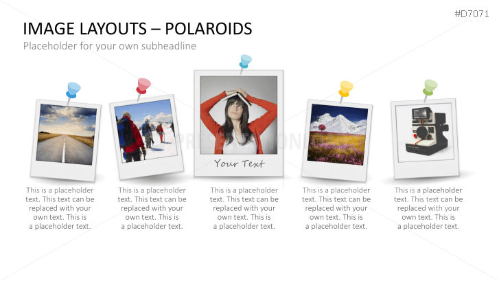 3D Image Layouts - Polaroids