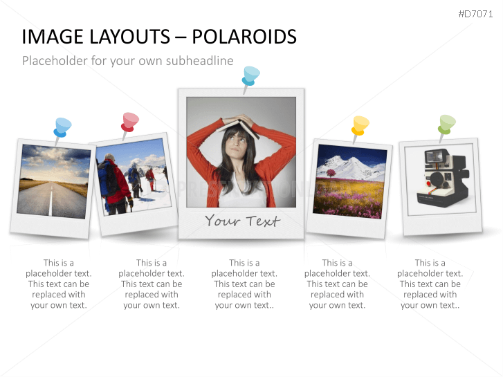 3D Image Layouts - Polaroids