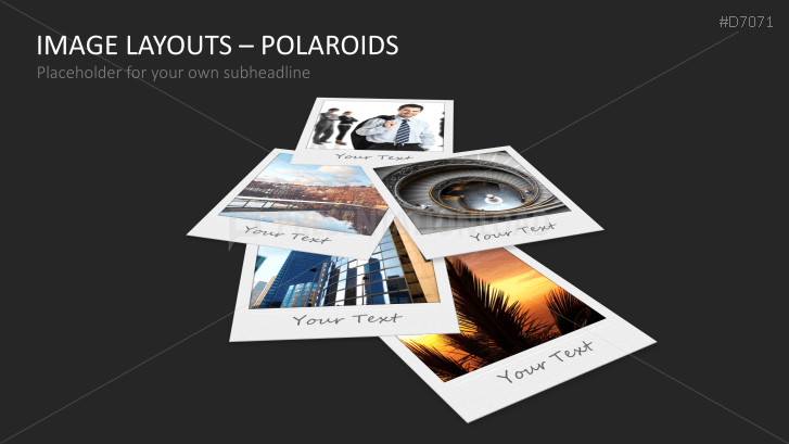 3D Image Layouts - Polaroids