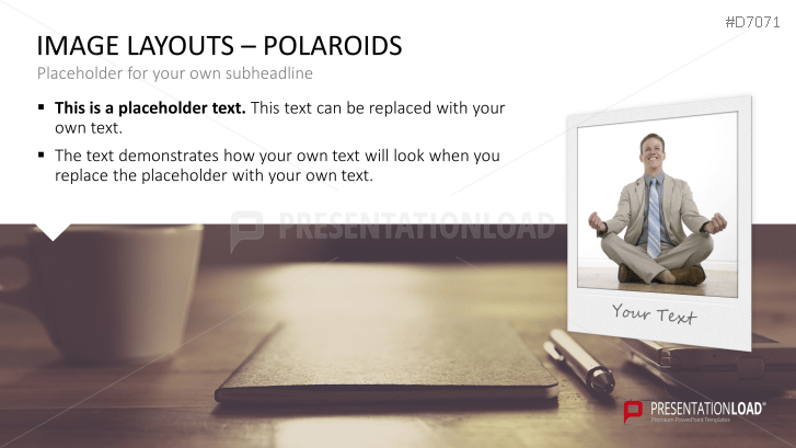 3D Image Layouts - Polaroids