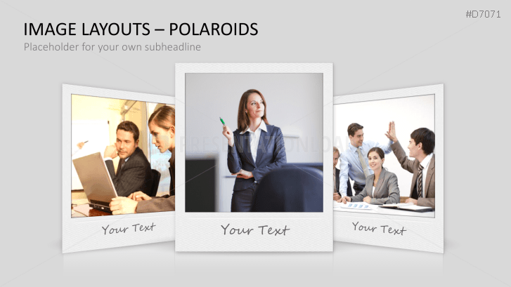 3D Image Layouts - Polaroids