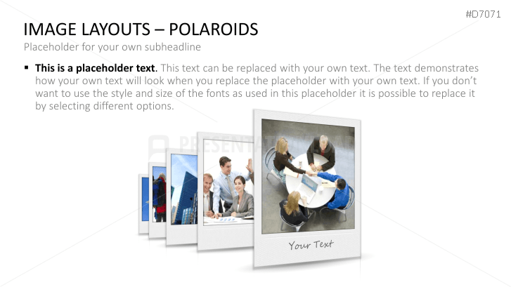 3D Image Layouts - Polaroids