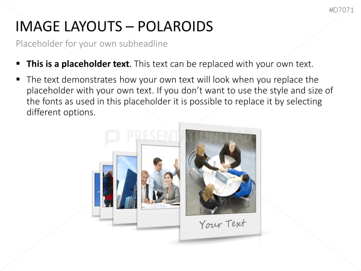 3D Image Layouts - Polaroids