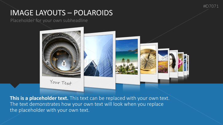 3D Image Layouts - Polaroids