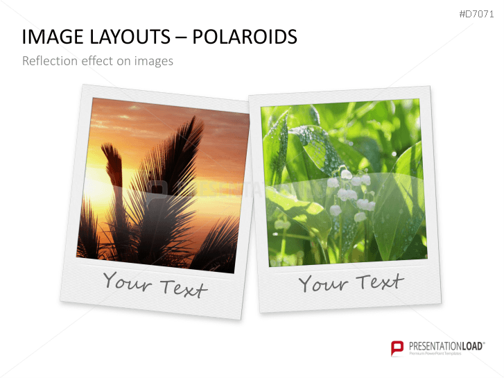 3D Image Layouts - Polaroids