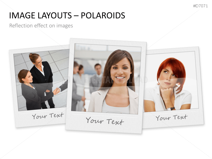 3D Image Layouts - Polaroids