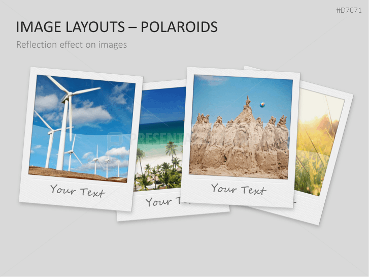3D Image Layouts - Polaroids | PowerPoint Templates | PresentationLoad