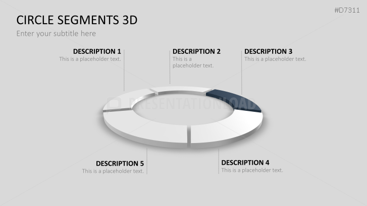 Circle Segments Powerpoint Template 4076