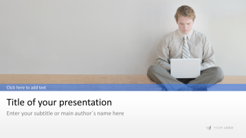 Mann mit Laptop _https://www.presentationload.de/mann-laptop-powerpoint-vorlage.html