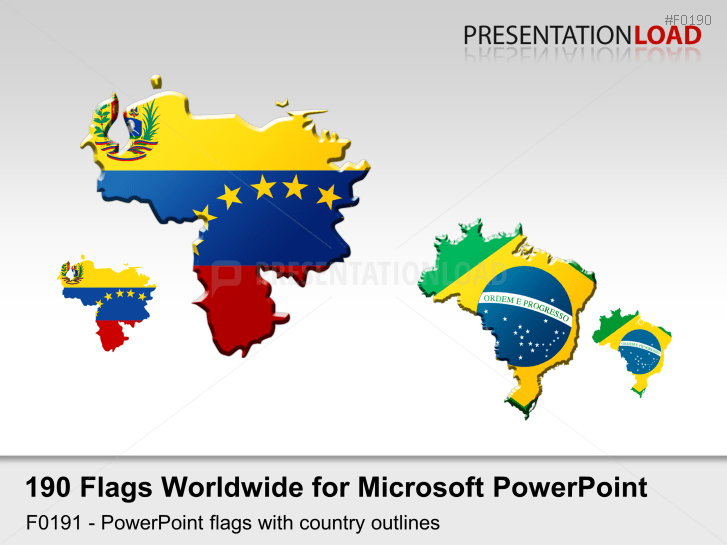 World Flags - Country outlines