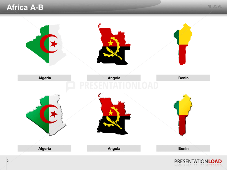 World Flags - Country outlines