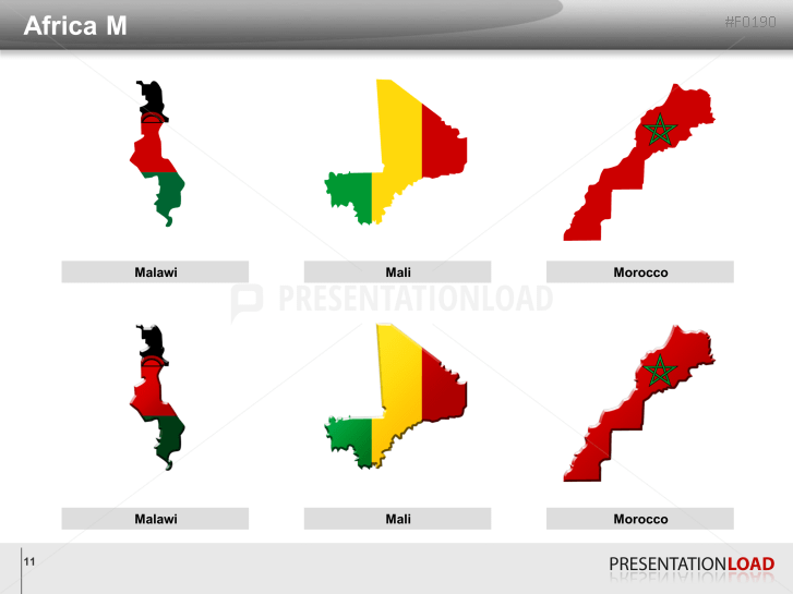 World Flags - Country outlines