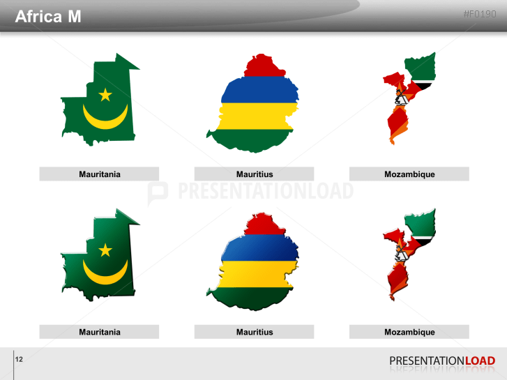 World Flags - Country outlines