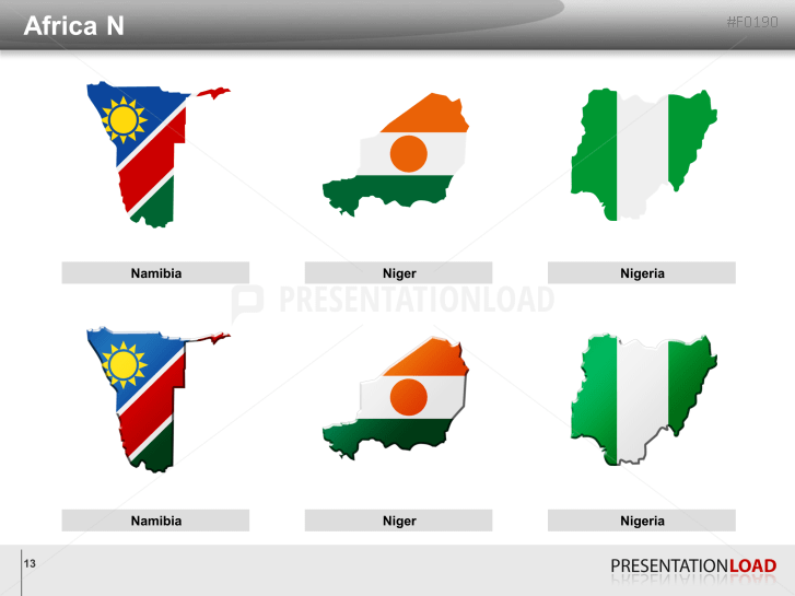 World Flags - Country outlines
