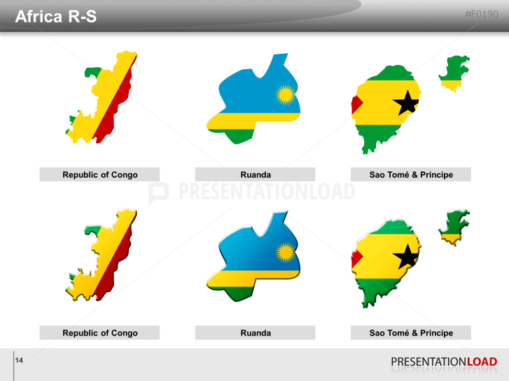 World Flags - Country outlines