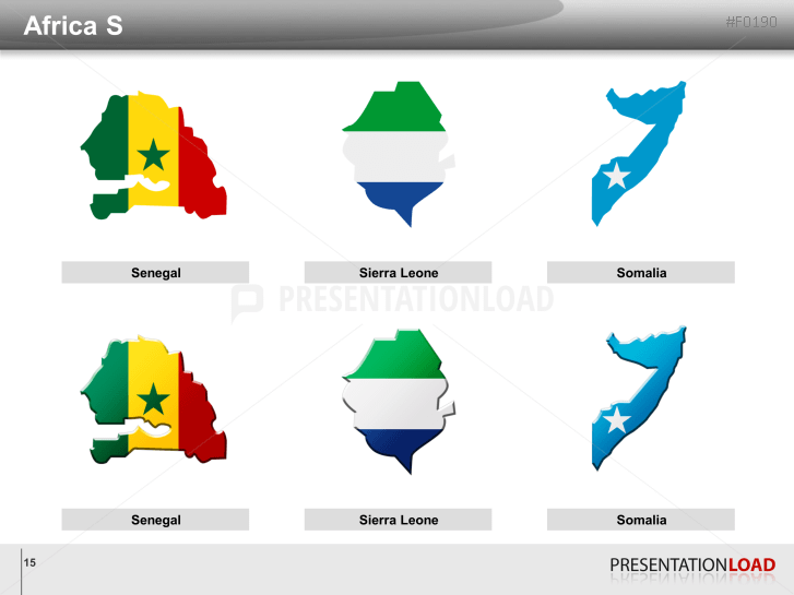 World Flags - Country outlines