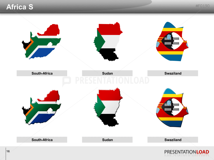 World Flags - Country outlines