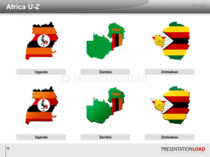 World Flags - Country outlines
