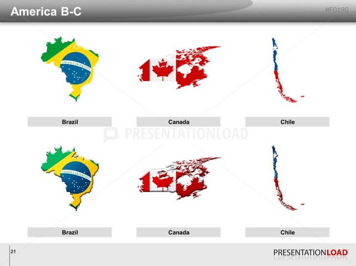 World Flags - Country outlines