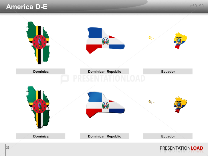 World Flags - Country outlines
