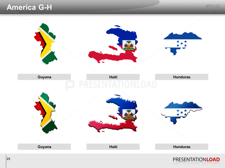 World Flags - Country outlines