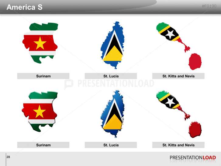 World Flags - Country outlines