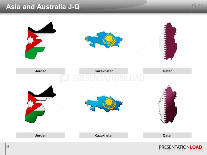 World Flags - Country outlines
