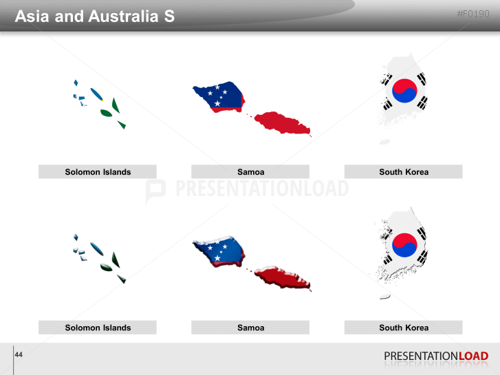 World Flags - Country outlines