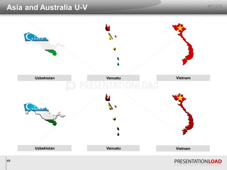 World Flags - Country outlines