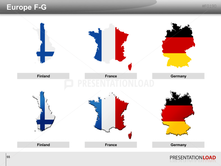 World Flags - Country outlines
