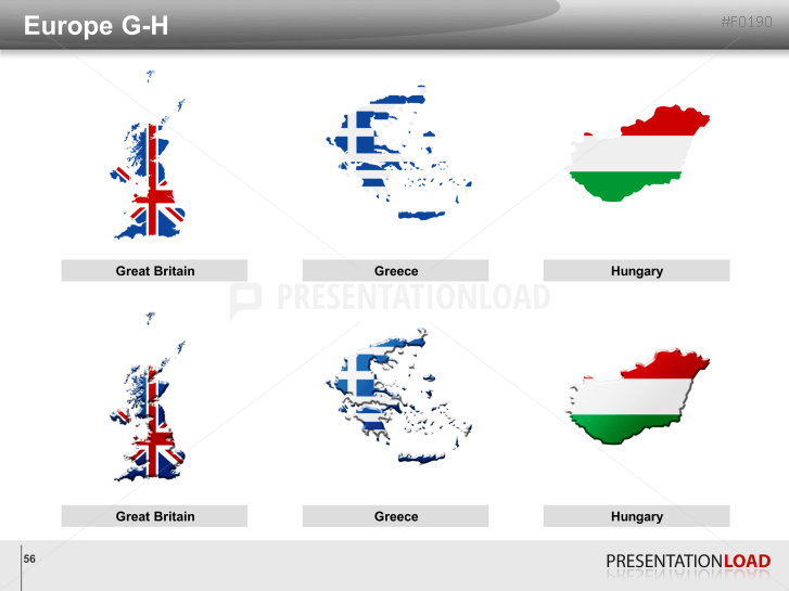 World Flags - Country outlines