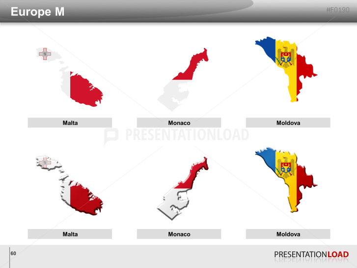 World Flags - Country outlines