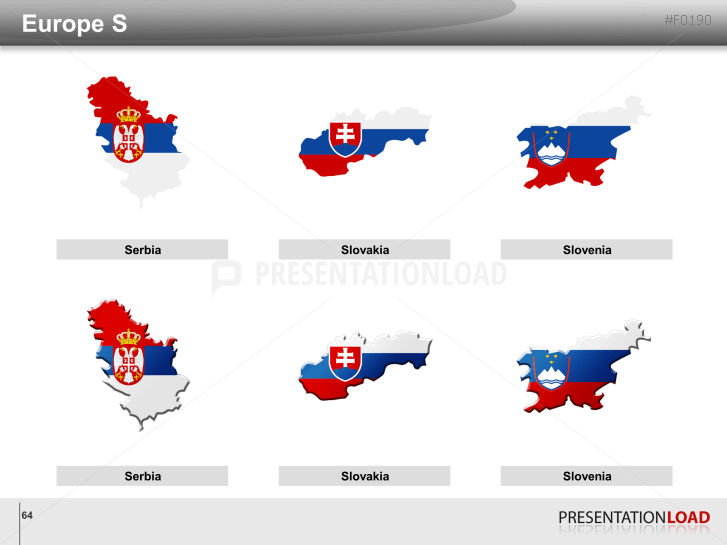 World Flags - Country outlines