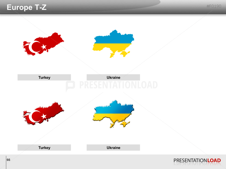 World Flags - Country outlines