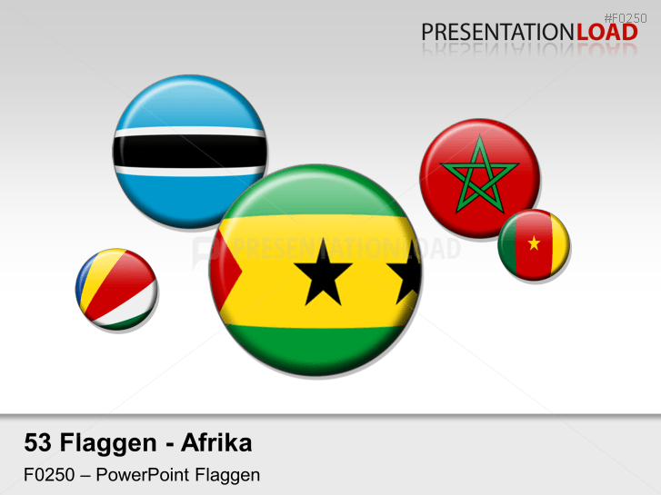 Afrika - Runde Buttons