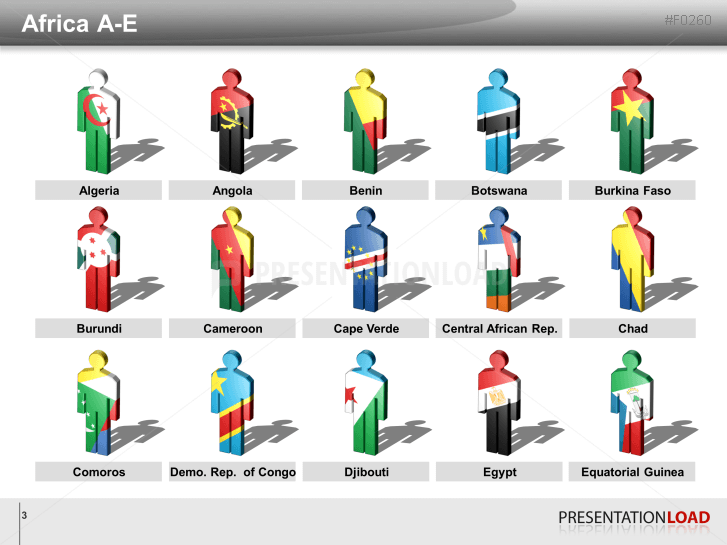 Africa Flags - Men figures