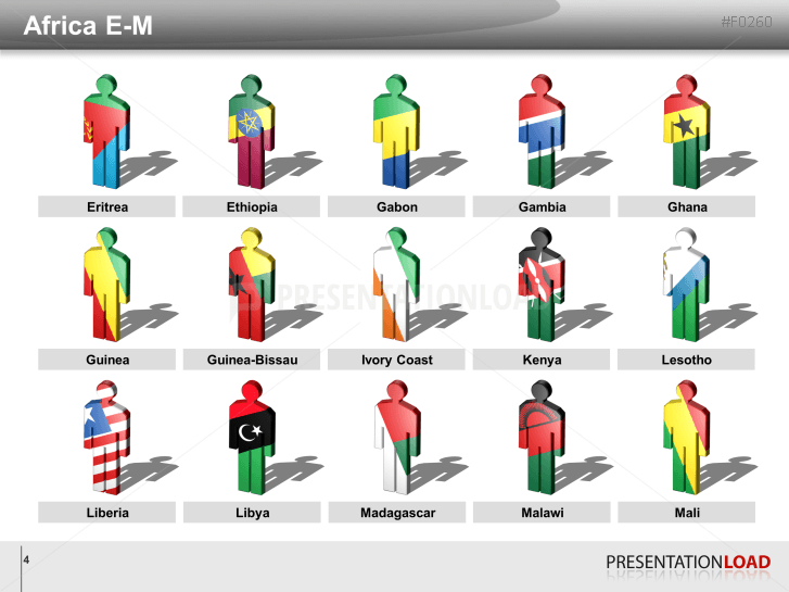 Africa Flags - Men figures