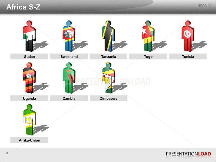 Africa Flags - Men figures