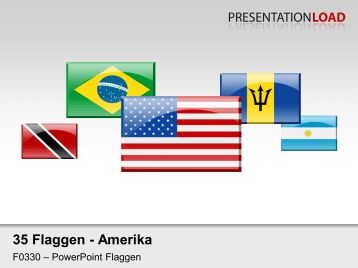 Amerika - Glasbuttons _https://www.presentationload.de/flaggen-amerika-glasbuttons-powerpoint-vorlage.html